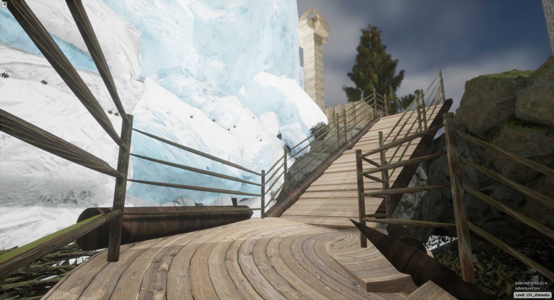 Cliffside boardwalk